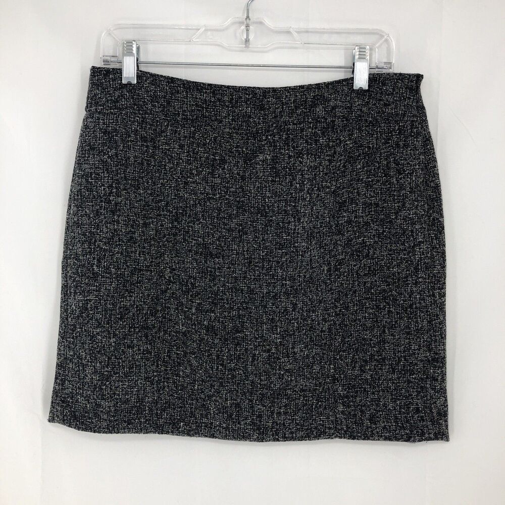 Banana Republic Pencil Skirt Black White Lined Side Zip 710351 Size 6